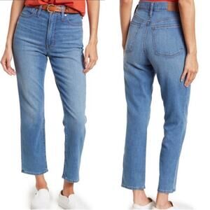 Madewell The Perfect Vintage High Rise Crop Mom Jeans in Cartigan Wash Size 26